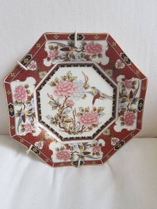 Vintage Hexagonal Plate Imari Style