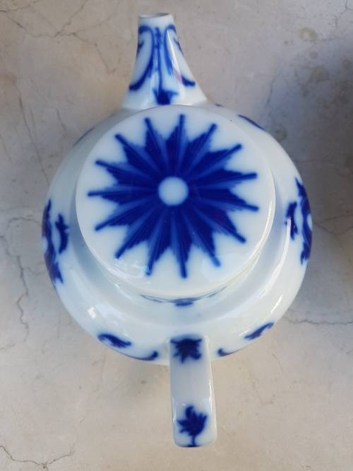Copenhagen Porcelain B&G Blue and White Teapot