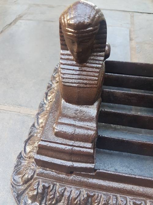 Outstanding Cast Iron Boot Scraper With Flanking Sphinxes