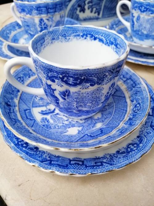 JCS & Co Foley Willow Pattern Trios