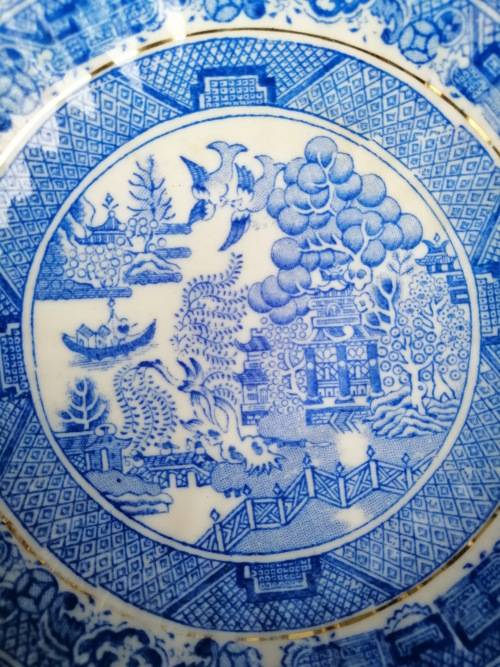 JCS & Co Foley Willow Pattern Trios