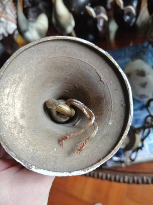 For Eurica Only Vintage Brass and Glass Ceiling Light, Lovely detail