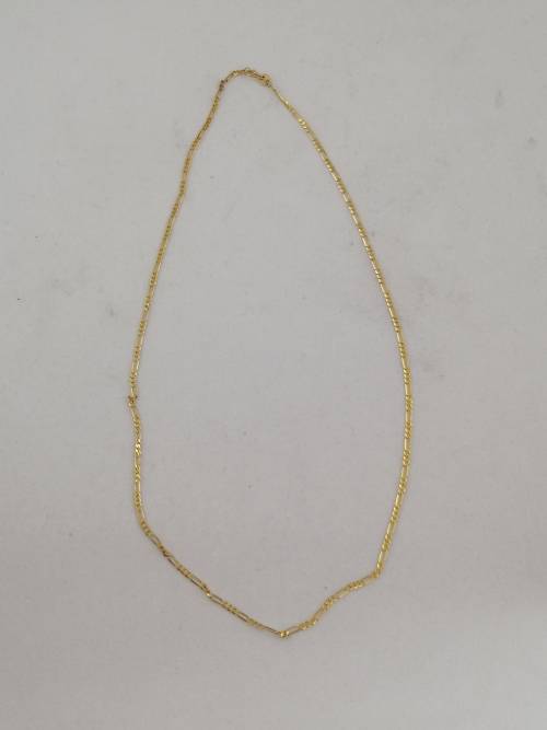 Italian 9K Yellow Gold Figaro Chain