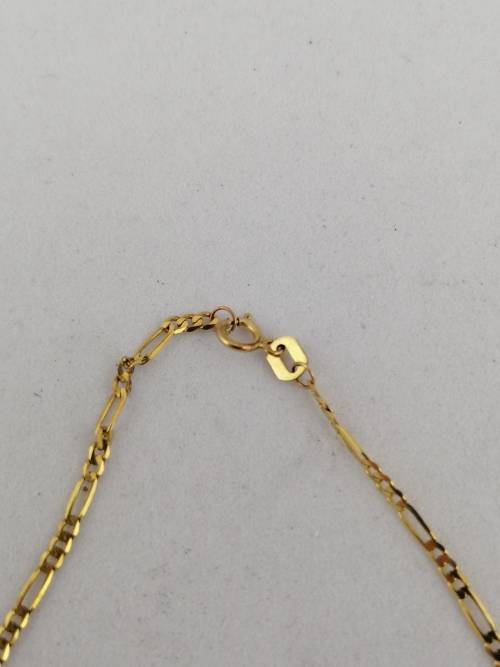 Italian 9K Yellow Gold Figaro Chain