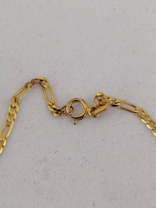 Italian 9K Yellow Gold Figaro Chain