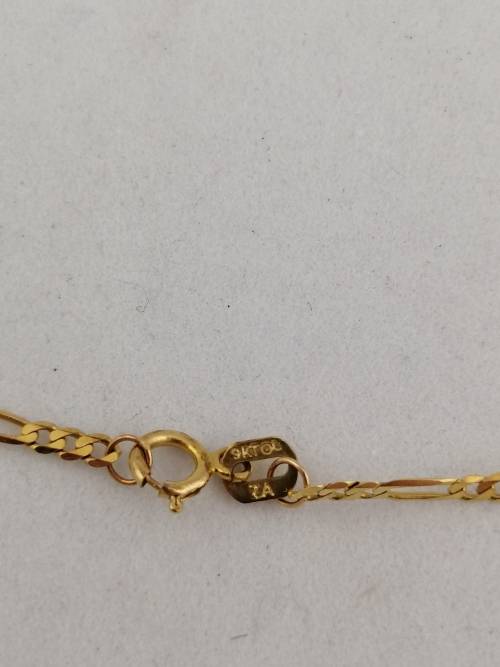 Italian 9K Yellow Gold Figaro Chain