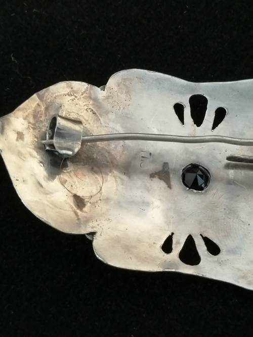 A Stunning Silver and Amethyst Arts and Crafts Brooch