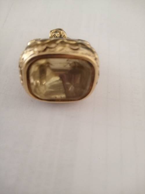 Pinchbeck Citrine Fob