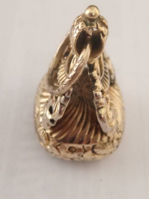 Pinchbeck Citrine Fob