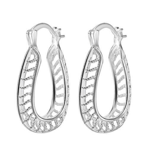 925 Sterling Silver Hoop Woman's Earings