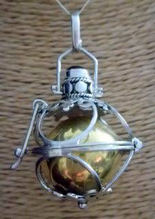 HUGE GORGEOUS SOLID SILVER MYSTIC BELL