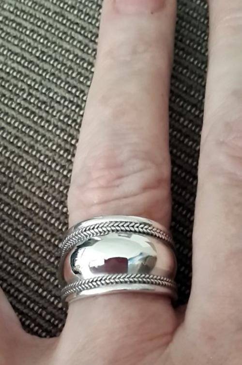 925 STERLING SILVER BROAD BAND RING