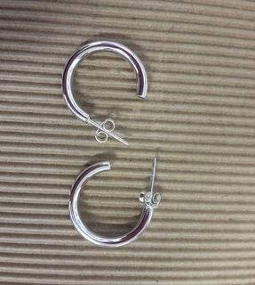 925 STERLING SILVER HOOP EARRINGS