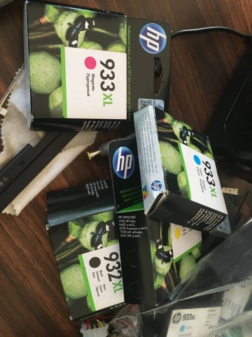 HP 932XL/933XL(M/C/Y) Combo Pack  + 4 used cartridges for free