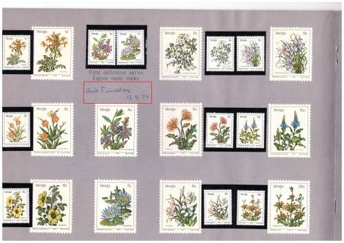 VENDA BOOKLET SIGNED BY BOTH PRESIDENTS  AND THE STAMP ARTIST