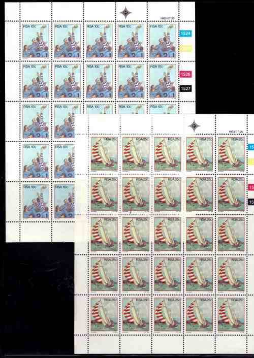 RSA 1983 SPORTS COMBO ( FULL SHEETS SET AND FDCS)