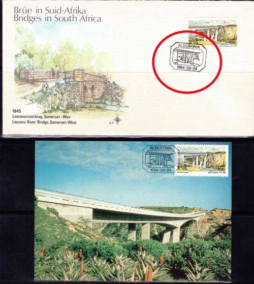 RSA BRIDGES *EXTREMELY RARE* FDC SET AND C/Bs SET SEE DESCRIPTION