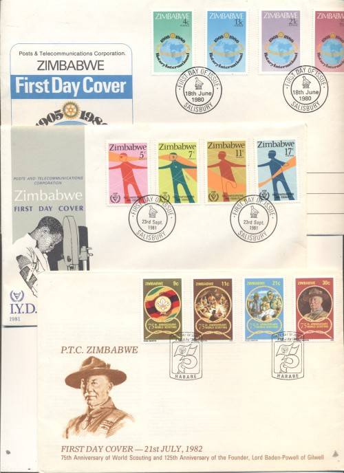 ZIMBABWE FDCs x 29