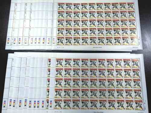 Zimbabwe CV £600 ( R11 700) -  2006 Trees of the year $150 full sheets x 20 - Superb
