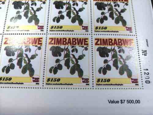 Zimbabwe CV £600 ( R11 700) -  2006 Trees of the year $150 full sheets x 20 - Superb