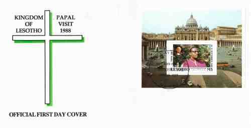 Lesotho SCARCER covers x 9 ( Fresh ) incl. the scarce Papal visit covers x 2
