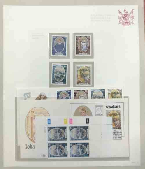 Nice S.W.A. collection 1982 to 1986 - all issues MNH controls & sets, covers & postcards sets!