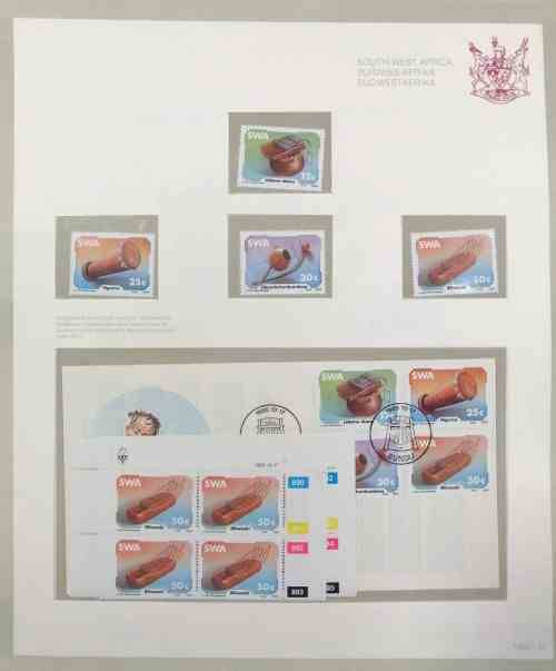 Nice S.W.A. collection 1982 to 1986 - all issues MNH controls & sets, covers & postcards sets!