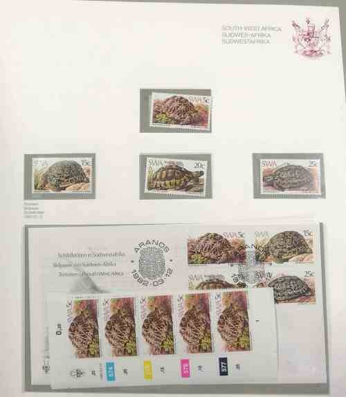 Nice S.W.A. collection 1982 to 1986 - all issues MNH controls & sets, covers & postcards sets!