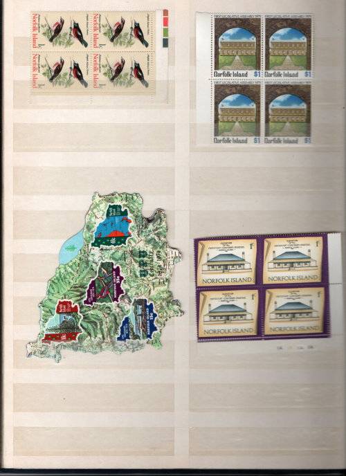 Norfolk Island Collection in decent condition 8 pg/16 side stock book