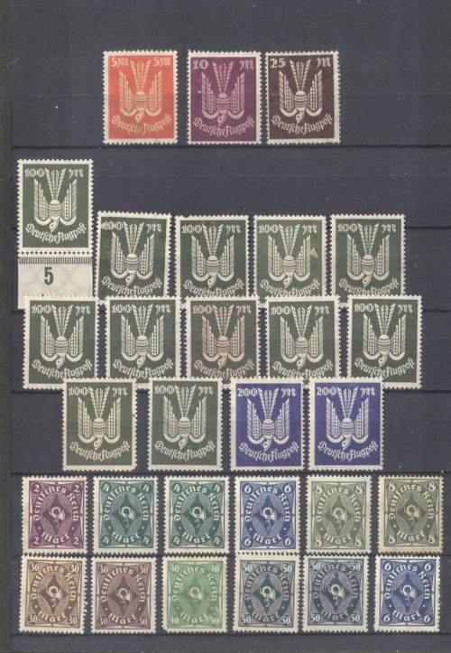 German States, Reich & occupied zones used & mint in nice small album