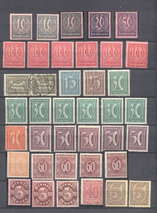 German States, Reich & occupied zones used & mint in nice small album