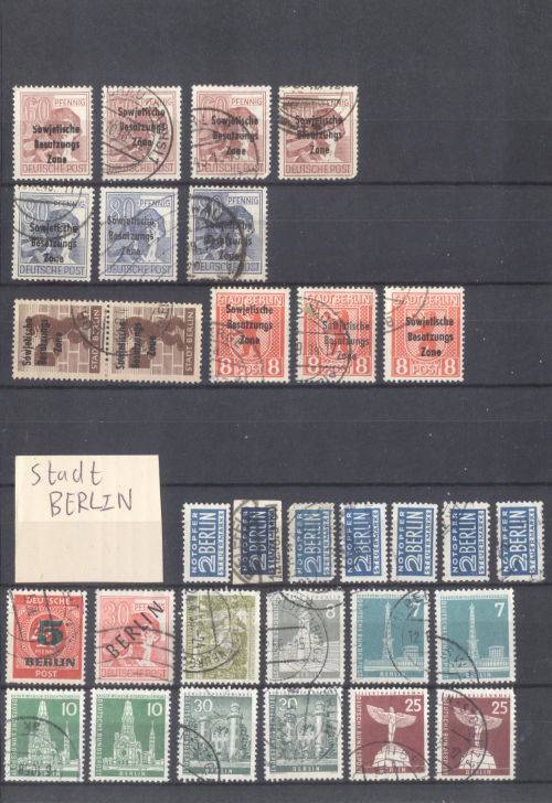 German States, Reich & occupied zones used & mint in nice small album