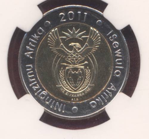 RSA 2011 R5 90th Anniversary MS 66 coin in case