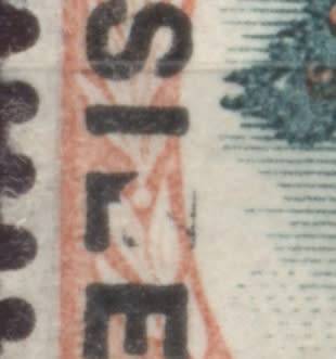 1930 CC 16a 6d Official Pair showing `Broken E & F` CV R 2000 (Used)