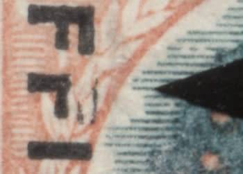 1930 CC 16a 6d Official Pair showing `Broken E & F` CV R 2000 (Used)