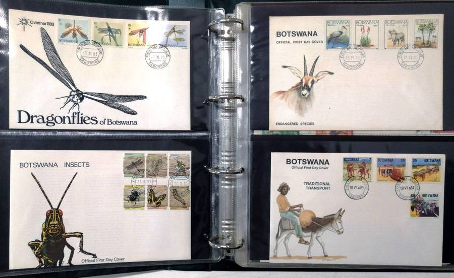 Mixed Africa covers x 46 (Fresh) - Bots, Malawi, Moz, Zambia, Zim in binder