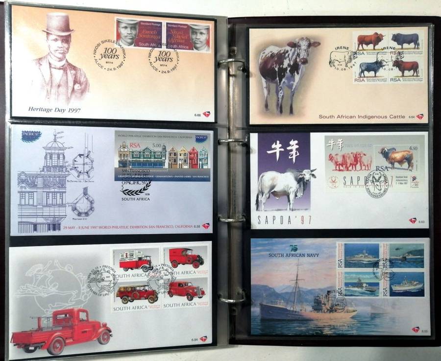90 x RSA 6th series covers collection (FRESH, some duplication) in 3 leaf Binder Album
