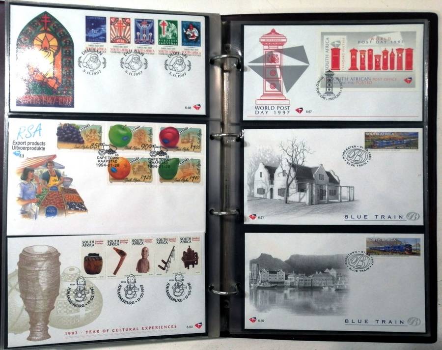 90 x RSA 6th series covers collection (FRESH, some duplication) in 3 leaf Binder Album