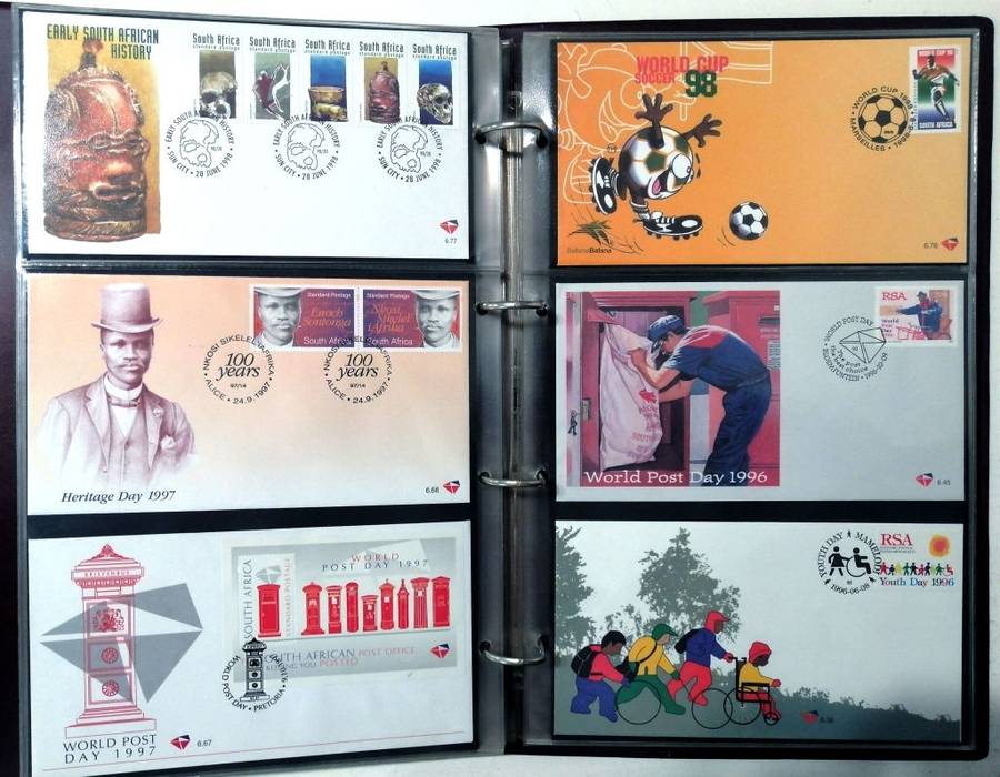 90 x RSA 6th series covers collection (FRESH, some duplication) in 3 leaf Binder Album
