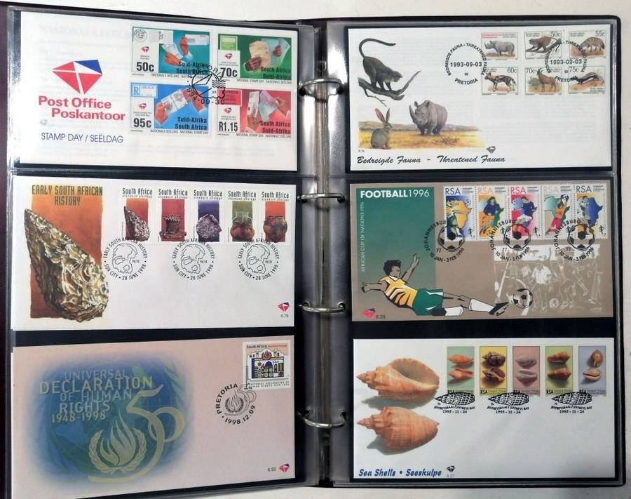90 x RSA 6th series covers collection (FRESH, some duplication) in 3 leaf Binder Album
