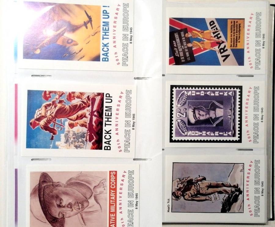 RSA mint postcards collection in postcards album- some modern material - nice