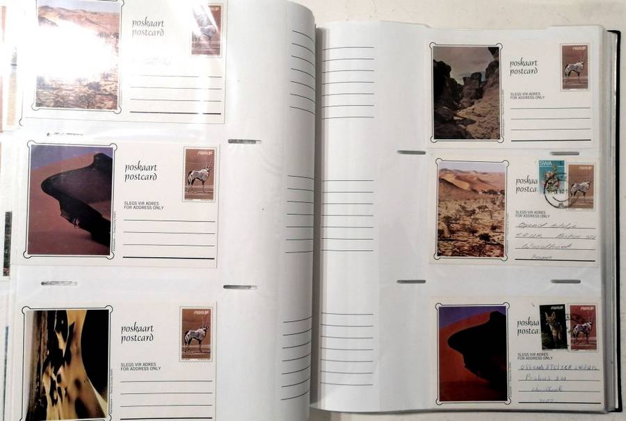 RSA mint postcards collection in postcards album- some modern material - nice