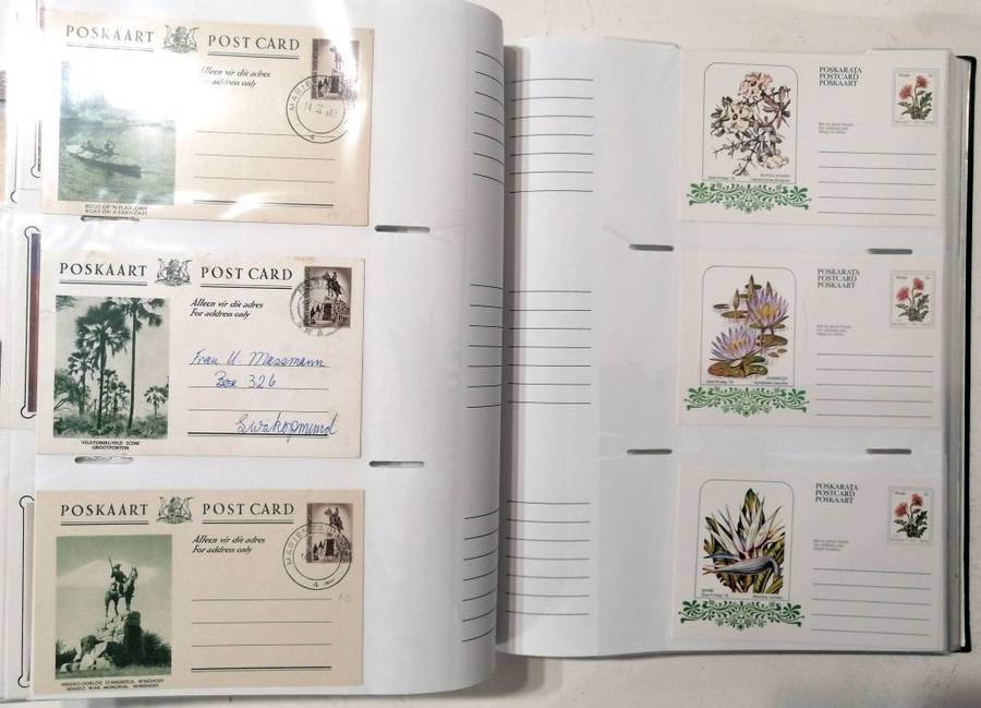 RSA mint postcards collection in postcards album- some modern material - nice