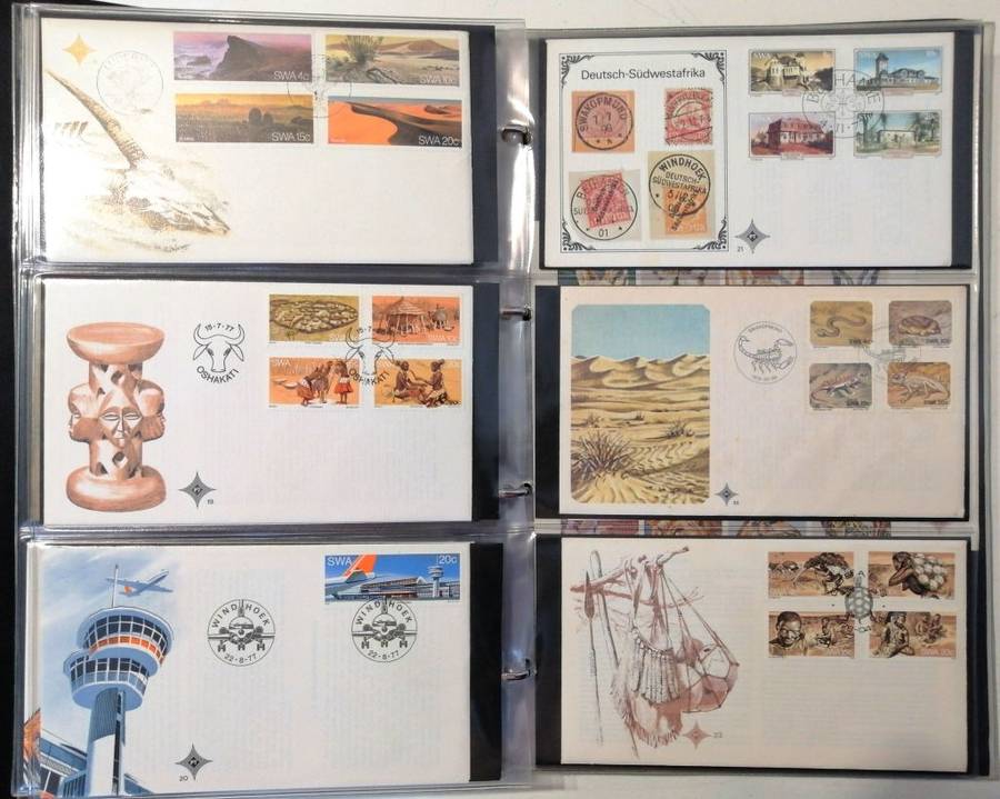 S.W.A. 82 x fresh covers in nice 3 leaf album