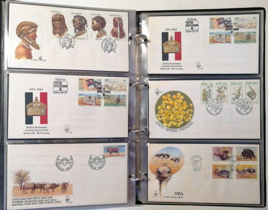 S.W.A. 82 x fresh covers in nice 3 leaf album