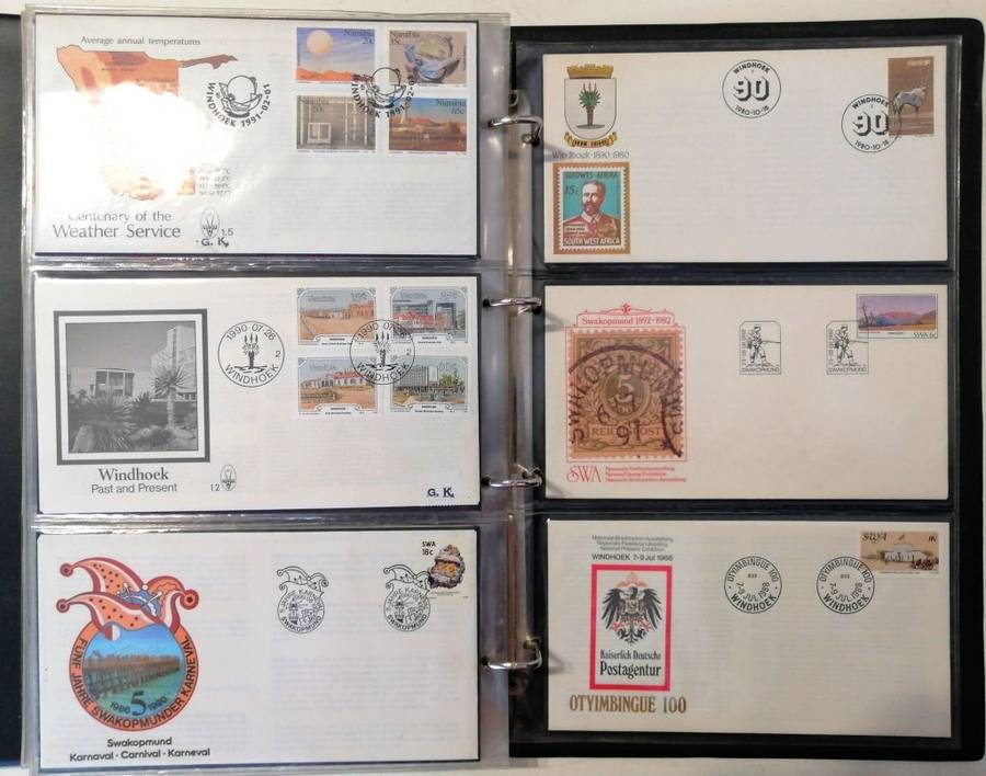 S.W.A. 82 x fresh covers in nice 3 leaf album