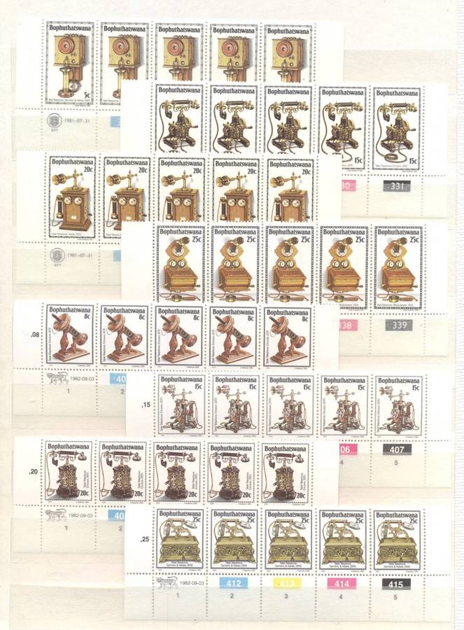Homelands TBVC Nice Collection of controls , sheetlets etc - All Mint ! In 32 Side Ideal Stockbook