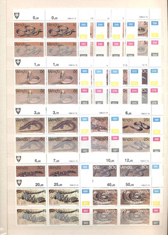 Homelands TBVC Nice Collection of controls , sheetlets etc - All Mint ! In 32 Side Ideal Stockbook