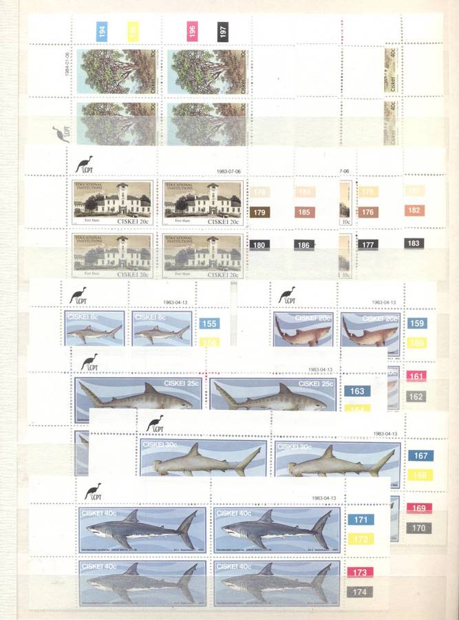 Homelands TBVC Nice Collection of controls , sheetlets etc - All Mint ! In 32 Side Ideal Stockbook