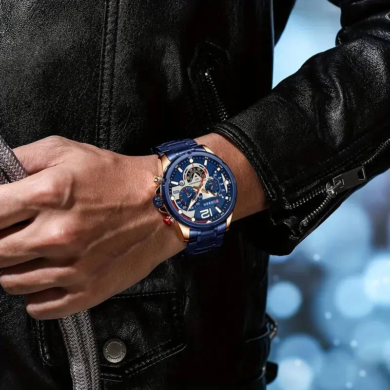 CURREN Men`s Chronograph Quartz Watch